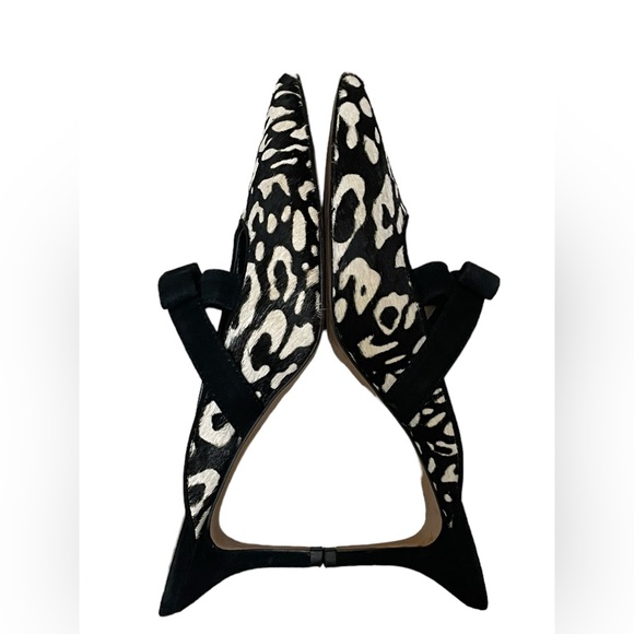 Ann Taylor Calf Hair Bow Mule Heels - Picture 7 of 8